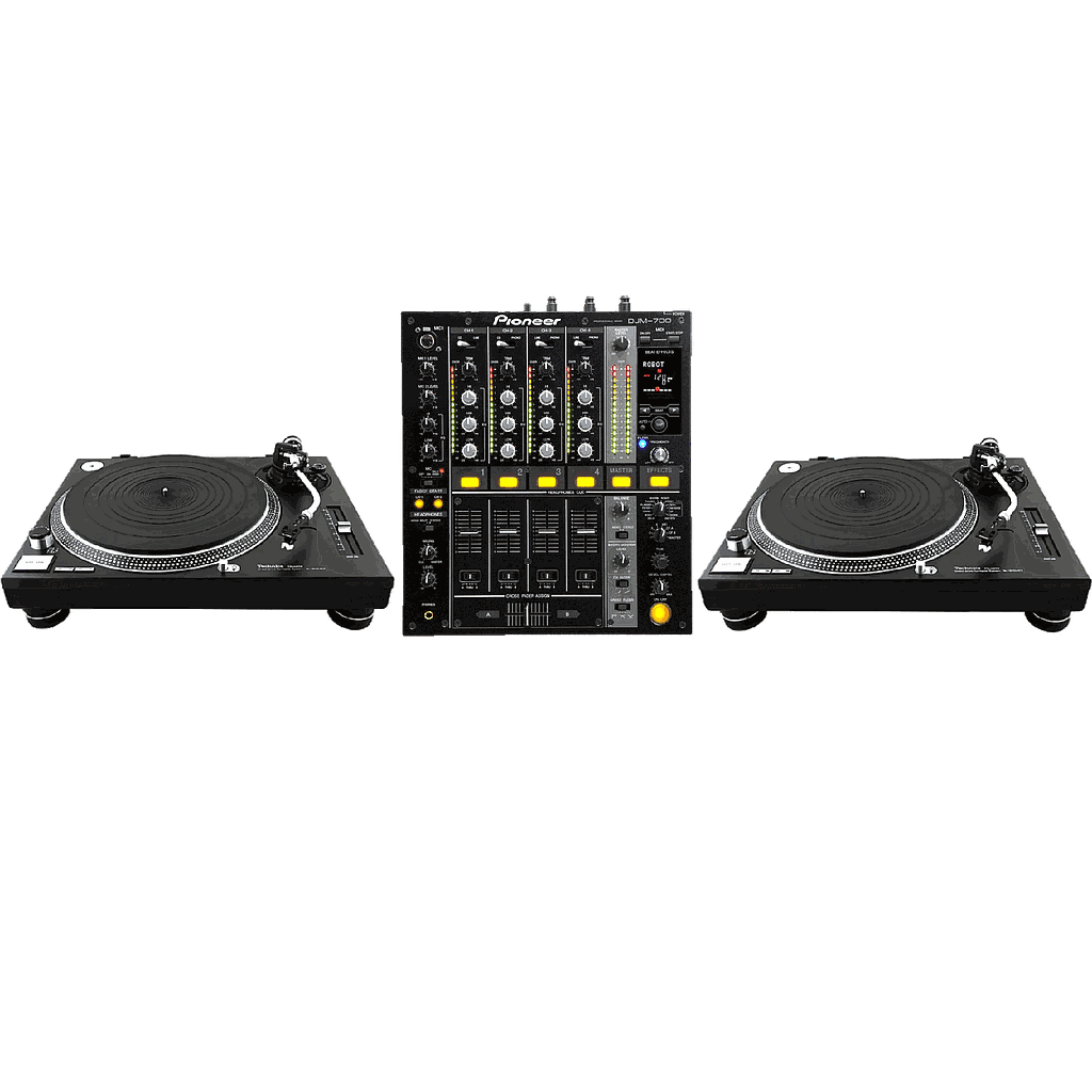 DJ: Mixer DJM-700 mit 2x Turntable SL-1210MK2